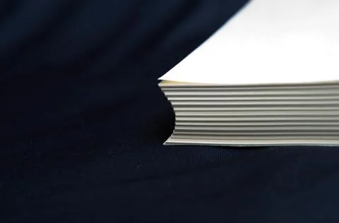 The process of book binding; raw book without covers Stock Photos