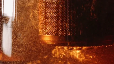 The process of brewing herbal tea in a glass transparent teapot Stock Footage 81189501