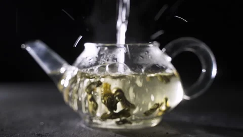The process of brewing tea. Stock Footage 96243994