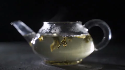 The process of brewing tea. Stock Footage 96244541