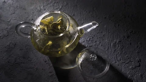 The process of brewing tea. Stock Footage 96248354
