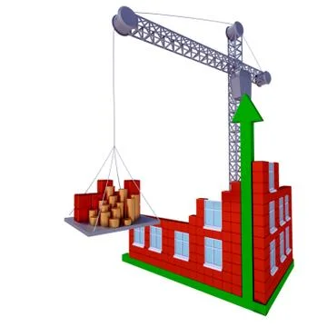Process of building a business Stock Illustration