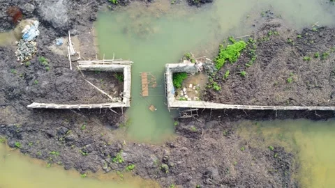 The process of building water irrigation to irrigate plantation areas by di.. Vídeos de archivo 306955739
