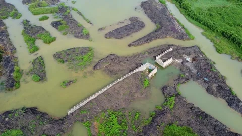 The process of building water irrigation to irrigate plantation areas by di.. Vídeos de archivo 306956035