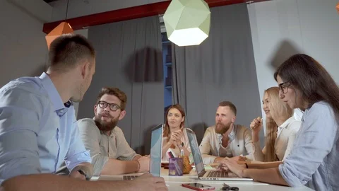 In the process of business meeting Stock Footage 109073096