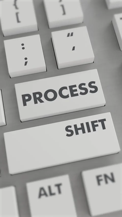 PROCESS BUTTON PRESSING ON KEYBOARD Vertical Video Stock Footage 302439215