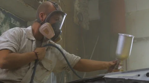 Process of car painting Stock-Footage 90013039