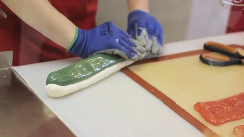Process of caramel cooking indoors Stock Footage 92496156