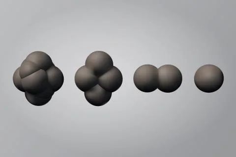 The process of cell division. Illustrazione stock