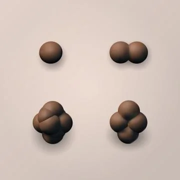 The process of cell division. Stock Illustration
