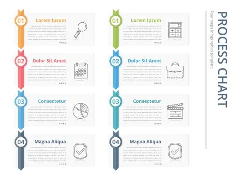 Process Chart Stockillustratie
