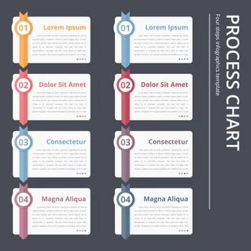 Process Chart 스톡 일러스트