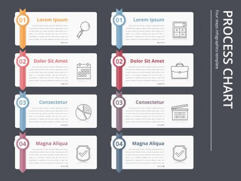 Process Chart Illustrazione stock