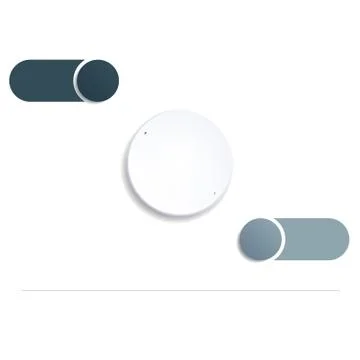 Process chart. Template infographics for presentation 2 options on white back Stock Illustration