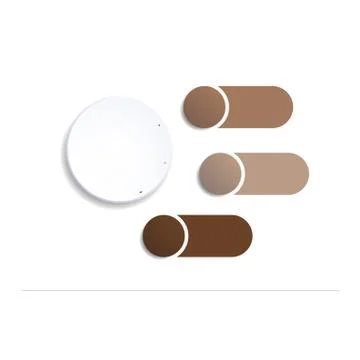 Process chart. Template infographics for presentation 3 options on white back Stock Illustration