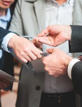 Process of checking in on a conference congress forum event, registration d.. 스톡 사진