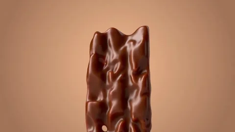 The process of chocolate bar melting 库存影片 320872928