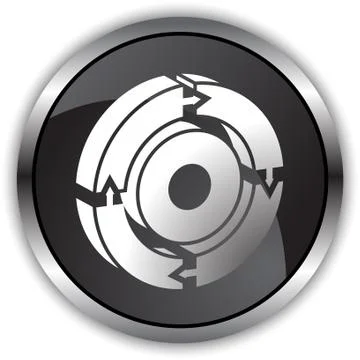 Process circle diagram - 3d arrows Stock Illustration