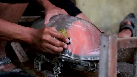 The process of cleaning the glass of car headlights Stock Footage 272772815