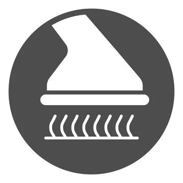 Process of cleaning interior with vacuum cleaner solid icon, car washing concept Ilustración de archivo