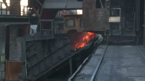 The process of coal burning rash Stock Footage 56936840