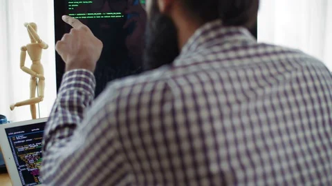 Process of Code Writing Stock Footage 101932627