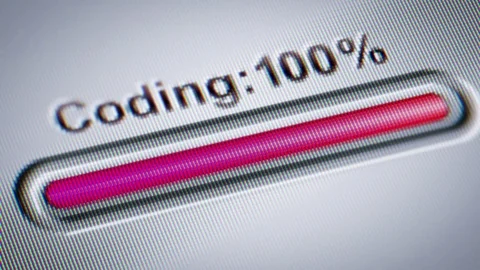 Process of Coding on the screen. 動画素材 72525426