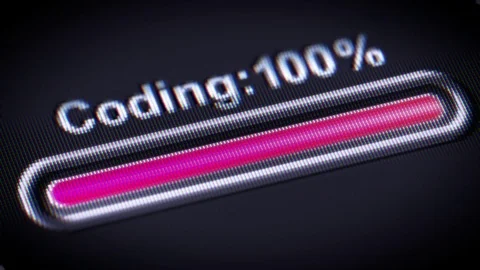 Process of Coding on a screen. Stock Footage 73828515