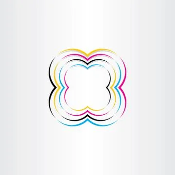 Process colors cmyk abstract background Stock-Illustration