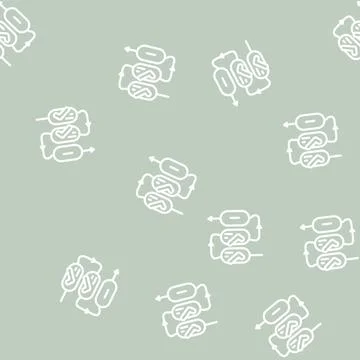 Process of compliance line vector seamless pattern Stock Illustration