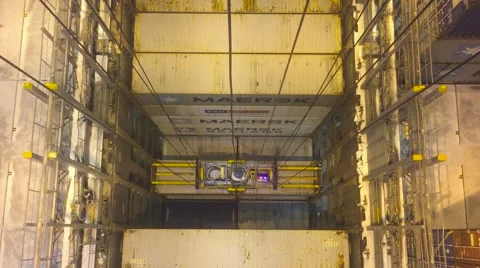 The process of container handling in the port Stock-Footage 59709686
