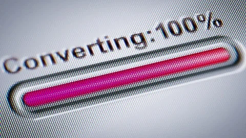 Process of Converting on the screen. Stock Footage 72530515