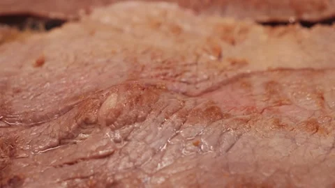 The process of cooking beef chops in a frying pan at home. Stock-Footage 334836565