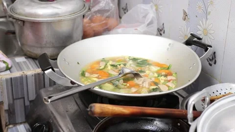 The process of cooking cap cay Vídeos de archivo 182211562