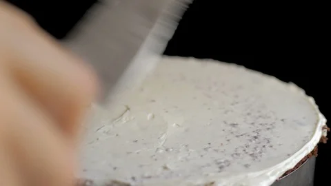 Process of cooking chocolate sponge cake. Step by step assembly chocolate cake Stock Footage 119549279