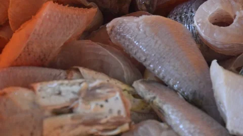 The process of cooking the culinary cork fish typical of Aceh Indonesia Stock Footage 133412648