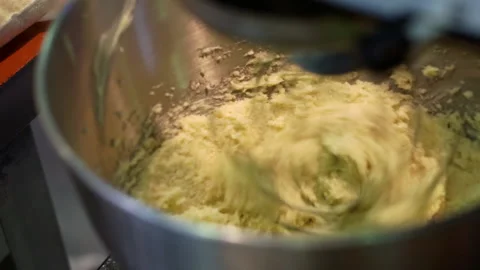 The process of cooking flour products. Video stock 151331283