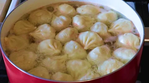 The process of cooking khinkali Stock-Footage 311424470