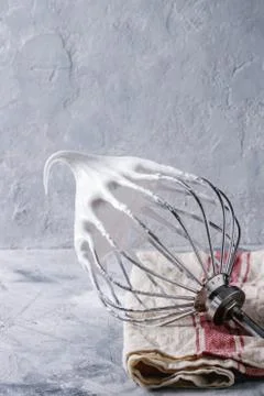 Process of cooking meringue Stock-Fotos