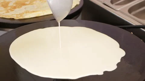 Process of cooking pancakes Stock Footage 229642915