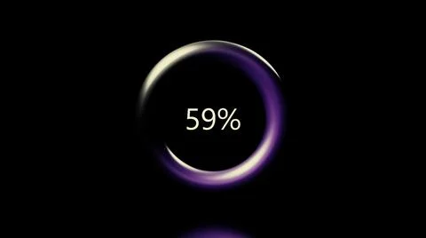 Process of countdown from 100 to 0. Motion. Changing number inside a glowing 스톡 일러스트