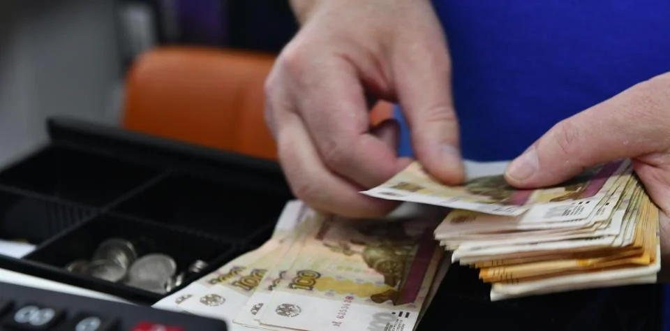 The process of counting money Stock Photos