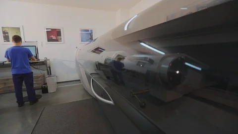 Process create new engraving sample for new wallpaper collections. New factory Stock Footage 124325911