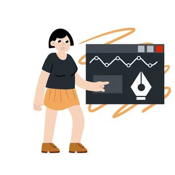 Process of creating and developing website. Stock Illustration