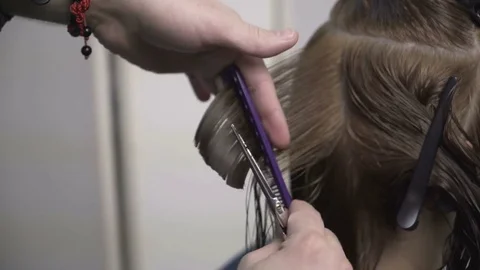 Process of creating hair style Stock Footage 83965794