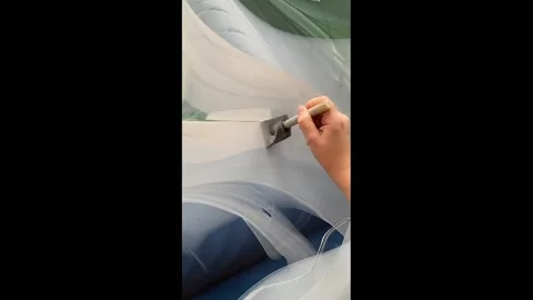 The process of creating a masterpiece of modern art Stock Footage 170341886