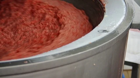 Process of Creating Minced Meat Video stock 76336385