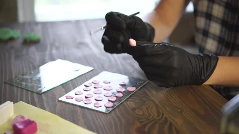 Process of creating polymer clay item. Stock Footage 148962409