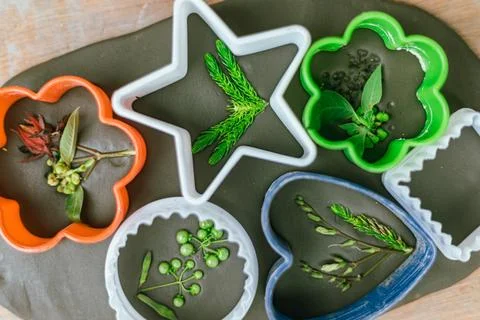 The process of creating pottery.. Stock Photos