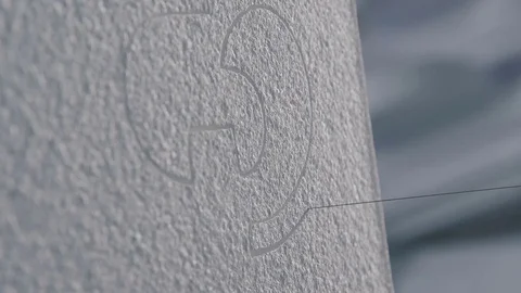 The process of creating volumetric figures of foam plastic Stock Footage 73936896